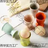 Tazas Creativas para el Desayuno de Pascua, Soportes de Huevo de Cerámica de Alta Gama, Bandejas para Huevos, Hueveras para la Mesa del Comedor