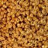 Senshe Barra de Ouro Artificial Mini Ouro de Areia Ouro Sólido Pequena Barra de Ouro Semente de Melão Ábaco Desejoso Barra Sólida de Ouro Arroz