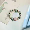 Pulsera de cerámica de Jingdezhen, nueva y que no se decolora, para estudiantes mujeres, pulsera de cuentas de estilo antiguo, pulsera de cerámica fresca y moderna