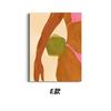 Ilustración Artística de Escena de Vida Femenina Pintura Decorativa Estilo Fresco Sala de Estar Dormitorio Entrada Sofá Pared de Fondo Pintura Colgante