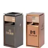 Cubos de Basura Clasificados de Acero Inoxidable para Exteriores al por Mayor para Centros Comerciales y Hoteles, Cubos de Basura de Gran Capacidad con Ceniceros para Saneamiento Exterior