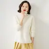 Suéter de punto trenzado 2025 para mujer, jersey de punto trenzado de ochos, cuello alto, nuevo estilo de otoño e invierno