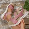 Nuevas Sandalias Slip-On de Gran Tamaño de Comercio Exterior con Suelas Gruesas para Mujer, Sandalias de Playa Slip-On con Suela Hueca Transfronteriza, Disponibles para Dropshipping