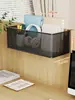 Estante de Almacenamiento de Oficina Estación de Trabajo Organizador de Pantalla Estante de Almacenamiento de Archivos A4 Cesta Colgante de Escritorio de Oficina Montado en la Pared