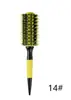 Em estoque tubo de alumínio alongado pente rolo cerdas cabo de madeira cilindro pente para estilizar cabelo resistente a alta temperatura fofo pente de beleza
