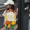 Nova Moda Combinação de Cores Mochila para Meninos e Meninas Crianças Bolsa de Viagem ao Ar Livre de Grande Capacidade Ultra-leve Mochila para Pais e Filhos