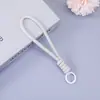 Llavero Tejido Colorido Colgante para Bolso Correa para Teléfono Anillo para Llaves Portatarjetas Llavero Simple Hecho a Mano Colgante para Pareja