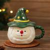 Chapéu Mágico Criativo Marca de Natal Caneca de Café de Aparência Elegante Caneca de Água Fofa com Tampa Lembrança Presente para Menina