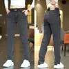 Moda reta simples cintura média-alta japonesa jeans novo moda jovem moda verão moda calças masculinas atacado