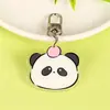 Chaveiro de panda fofo de desenho animado pingente para mochila escolar de estudante ornamentos decorativos DIY personalizados acessórios de acrílico presente