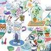 Compra Directa Transfronteriza de 50 Piezas de Divertidas Pegatinas Decorativas con Temas de Experimentos Químicos para Cuadernos, Diarios y Botellas de Agua