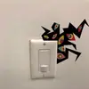 BRUP Monstruo Ojo Geométrico Oscuro Pegatina de Pared para Interruptor Ojo Curioso Creativo Pegatina de Pared de Halloween BR5726C