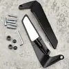 Acessórios de Modificação para Motocicleta Espelho Retrovisor, Espelho Retrovisor Espelho de Asa Invisível, Espelho Retrovisor Ajustável, Motocicleta Universal Moto de Rua
