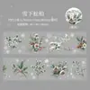 Dia Lindo Fita Pet Série Flor de Inverno Mar de Flores Tema de Inverno Material para Caderno Adesivos de Laço Decorativos 6 Estilos