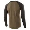 2021 Nueva camiseta de manga larga de comercio exterior de Amazon para hombre talla grande casual suelta estilo europeo y americano Camiseta Henry Independiente