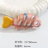 Peixe tropical fofo de cerâmica criatura marinha peixe pequeno colar pulseira de contas DIY feito à mão acessório pingente