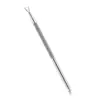 Empurrador de cutícula de aço para nail art, removedor de pele morta, espátula de aço inoxidável para remover pele morta, ferramentas de beleza para nail art de aço inoxidável