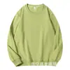 Sudadera de Algodón Puro con Cuello Redondo para Hombre, Estilo Primavera y Otoño, Ropa de Otoño para Hombre de Color Sólido, Chaqueta Casual Americana para Hombre, Peso Alto para Otoño
