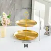 Soporte para Pasteles de Acero Inoxidable de Alta Calidad Estilo Francés Transfronterizo para Hogar, Boda, Restaurante, Hotel, Sala de Estar, Decoración de Plato de Frutas Navideña