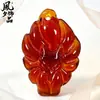 Pulsera de ágata calcedonia vietnamita de zorro de nueve colas para comercio exterior, pulsera de zorro con colgante de zorro verde jade, producto para transmisión en vivo