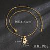 Vietnam Arena Oro Nueva Entrada Estilo de Lujo Color Circonia Diamante Candado de Amor Llave Cobre Chapado en Oro Microincrustaciones Collar Pendientes Avanzados