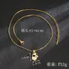 Collar Transfronterizo Chapado en Oro de 18 Quilates Estilo de Oriente Medio, Japonés y Coreano, Aretes de Corazón con Candado de Circonia de Colores de Lujo Ligero para Mujer, Joyería Duradera que No se Desvanece