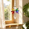 Pingente de Cristal de Anjo Decoração para Pendurar no Carro Decoração para Janela Festa no Jardim Pingente de Cristal Ornamentado para Pendurar