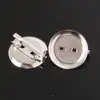 20-23mm Bandeja de Acessórios para Broches de Ferro Material para Broches Bandeja com Fivela de Pino Acessórios Suporte para Broches Acessórios para Broches