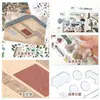 195.0 Pegatinas de Paisajismo Yilan Pegatinas para Escenas en Miniatura Estilo Retro Pegatinas Estereoscópicas 3D Pegatinas para Diario de Descompresión DIY