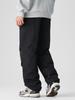 Pantalones de plumón Ru-Meng Pato Blanco Japonés talla extra Ropa de trabajo Invierno para Hombre Forro polar Calientes Cordón Pantalones Sueltos Casuales