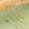 Coroa de concha banhada a ouro 18K real Trevo pulseira brincos colar criativo DIY acessórios de joias semiacabados