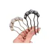 Pasador en forma de U para mujer, Nuevo peinador estilo chino para moños, Peine de cuatro puntas, Pasador de alta gama, Accesorio para el cabello