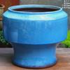 Vaso Grande de Terracota Feito à Mão, Vaso de Cerâmica Rústica de Grande Diâmetro para Suculentas e Flores, Vaso de Cerâmica para Plantas Suculentas com Formato de Tronco Velho