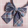 Cuello de Camisa con Lazo de Cuadros Estilo Japonés JK Flor para Mujer Estilo Universitario Foto de Graduación Camisa con Lazo Gratis Traje de Buceo con Lazo