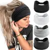 Banda Elástica Deportiva para el Cabello de Color Sólido Ancha Banda para el Cabello de Yoga Antitranspirante Absorbe el Sudor Diadema Macaron Banda para el Cabello de Cintura para Mujeres