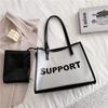 Bolsa Transparente Primavera y Verano 2026 Nueva Moda Tendencia Celebridad de Internet Bolso de Hombro para Mujer Casual Versátil para Viajes Cotidianos Bolso Tote de Gelatina