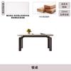 Mesa de Comedor Estilo Crema Pizarra Pata de Elefante Hogar Apartamento Pequeño Rectangular Retro Estilo Mediados de Siglo Fresno Madera Maciza Mesa de Comedor