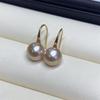 Aretes de Zapato de Tacón Alto de Plata de Ley S925 Yuhe con Perlas de Agua Dulce de Alto Brillo, Ganchos Versátiles y Elegantes, Disponibles en Múltiples Colores, Perlas Blancas