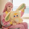 Juguete de Peluche Grande Familia de Tres Conejitos Peludos Caja Sorpresa de Peluche Celebridad de Internet Más Vendido Decoración de Dormitorio Regalo de Cumpleaños