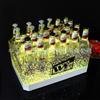 Cubo de hielo luminoso para bar KTV, con marco para champán y cerveza, con LED, transparente, con patrón de hielo, grueso, de hierro acrílico anticaída.
