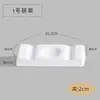 Vajilla de Hotel Soporte para Palillos de Cerámica Blanca Pura Doble Propósito Soporte para Palillos Multiusos Almohada para Palillos Soporte para Palillos Soporte para Cucharas Borde Blanco Dorado