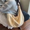 2026 Nueva Moda Bolso de Lona, Bolso de Lona Versátil Casual Artístico Tipo Dumpling, Bolso de Hombro Cruzado Ligero de Gran Capacidad Moderno