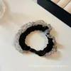 Diademas de Tela Hechas a Mano de Alta Gama para Mujer con Perlas, Bandas Elásticas de Alta Elasticidad para Cola de Caballo, Gomas para Moños