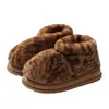 Zapatos de Algodón con Estampado de Tigre para Mujer 2026 Nuevo Otoño/Invierno Interiores Hogar Felpa Cálidos con Cubierta de Talón Pantuflas de Algodón para Exteriores Mujer