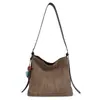 Bolso tote tejido simple y espacioso, nuevo estilo 2026, bolso de paja de moda para uso casual y de oficina, elegante bolso de hombro