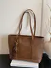 Bolsa Tote Vintage de Gran Capacidad Transfronteriza para Mujer, Estructurada y con Sensación de Alta Gama, Bolso de Hombro para Viajar, Bolso de Mano para Mujer