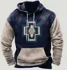Suéter Estilo Europeu e Americano Tendência de Moda de Rua Impressão Digital 3D Moletom Masculino Estação Independente Amazon