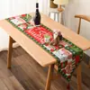 Novo Natal Suprimentos Decorativos Malha Pano Toalha de Mesa Corredor de Mesa Creative Natal Toalha de Mesa Decoração Vestido Casa