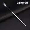 Palillo de Pelo de Grulla Aguja Plateada Mango de Bambú Palillo de Pelo de Grulla Herramienta de Recogida de Oreja traje Mango de Madera Aguja de Sonido Agujero de Oreja Perforación de Oreja Barrido de Oreja Pelo de Oreja