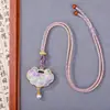 Nuevo Collar de Brocado Song con Borlas Estilo Chino DIY Accesorios Hanfu Colgante Adorno Estilo Nacional Calabaza de la Paz Regalo de Festival